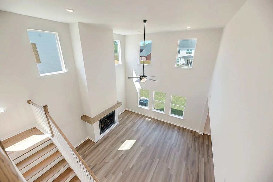 Representative unfurnished interior of a home built from the Monroe by Ashton Woods in Watson Hill, Summerville (Image 22). Representative unfurnished interior of a home built from the Monroe by Ashton Woods in Watson Hill, Summerville (Image 22).