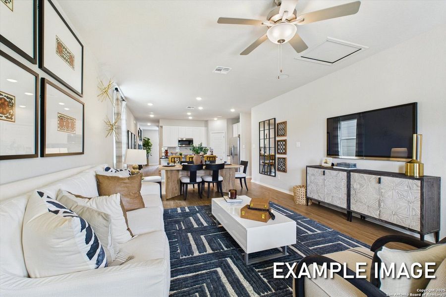 Furnished interior view inside a new home in Agave, San Antonio (Image 18).