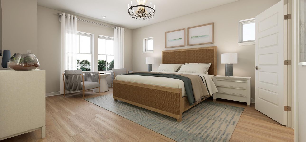 Furnished interior view inside a new home in , Charleston (Image 9).