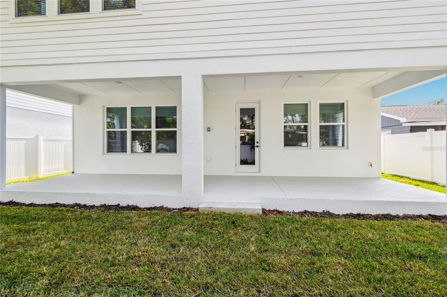 Exterior details and patio area of a home in South Tampa - Urban Collection, Tampa (Image 28).