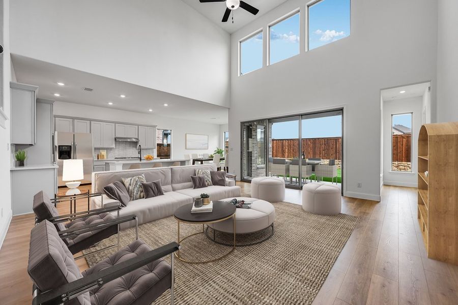 Furnished interior view inside a new home in South Oak, Lakewood Village (Image 5).