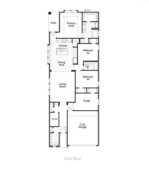 2D floor plan layout for the Bristol Plan by Highland Homes in Jubilee: 40ft. lots, Hockley, TX (Image 7). 2D floor plan layout for the Bristol Plan by Highland Homes in Jubilee: 40ft. lots, Hockley, TX (Image 7).