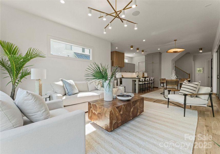 Furnished interior view inside a new home in , Charlotte (Image 19).