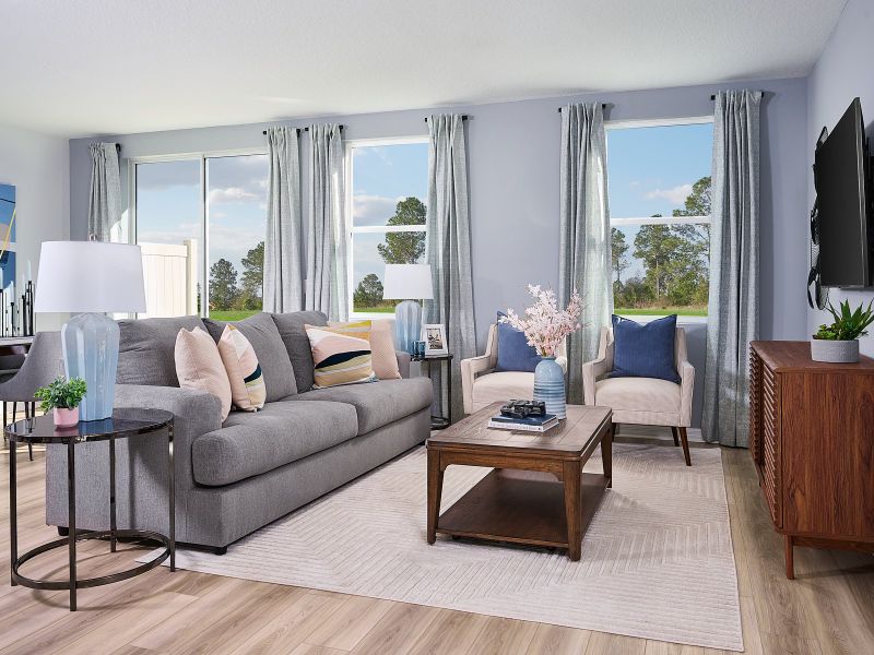 Furnished interior view inside a new home in Bradford Park, Ormond Beach (Image 6).