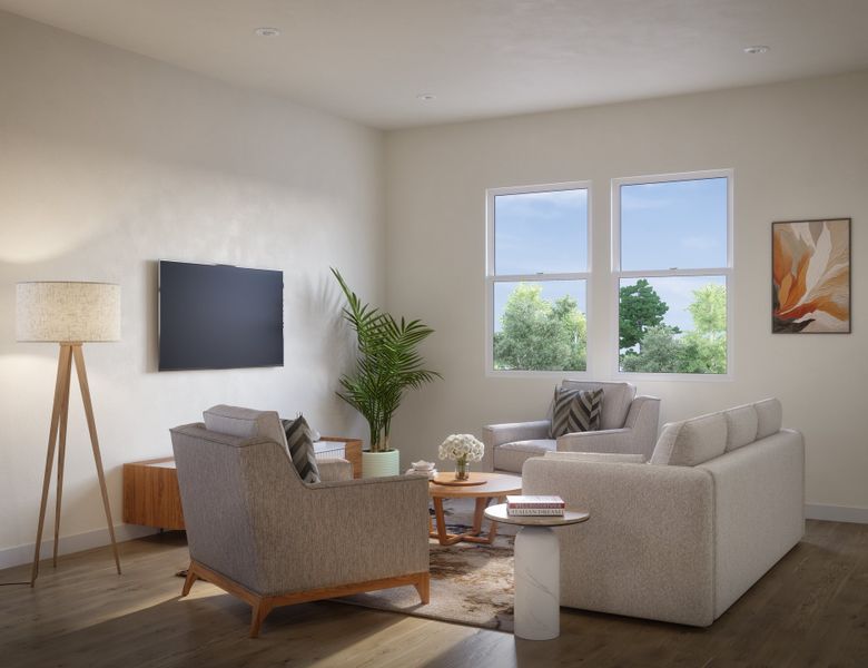 Lindstrom | DSLD Homes | Floorplan | Living Room Rendering