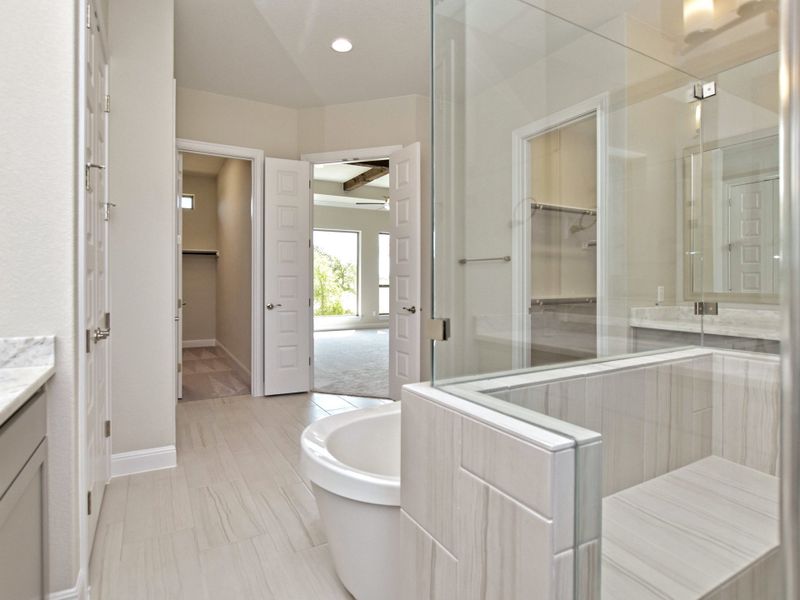 Representative furnished interior of a home built from the Siena III by Giddens Homes in Clearwater Ranch, Liberty Hill (Image 147).