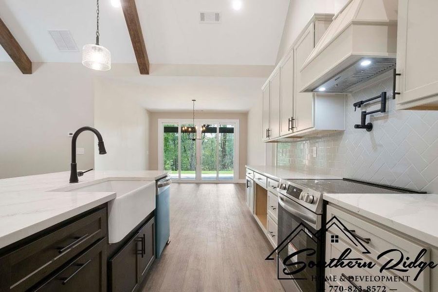Furnished interior view inside a new home in , Roopville (Image 8).