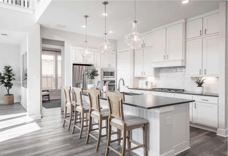 Furnished interior view inside a new home in Sienna 60’, Missouri City (Image 5).