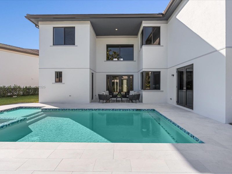 Exterior details and patio area of a home in , Miami (Image 39). Exterior details and patio area of a home in , Miami (Image 39).