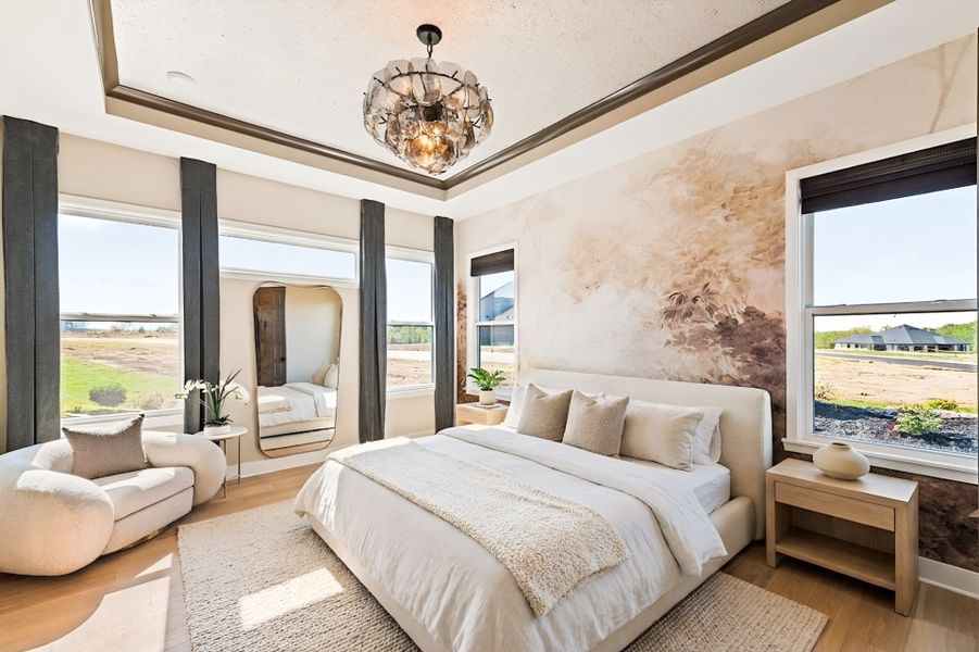 Furnished interior view inside a new home in Hidden Fields, Hoschton (Image 22).
