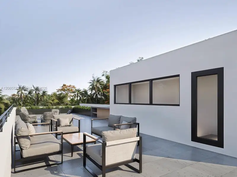 Exterior details and patio area of a home in , Miami (Image 4).