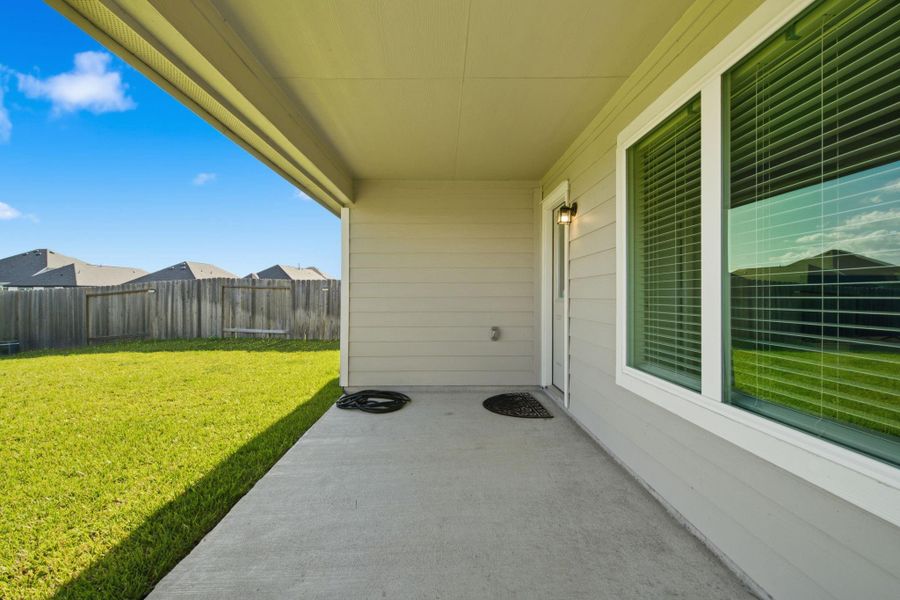 Exterior details and patio area of a home in , Rosharon (Image 3). Exterior details and patio area of a home in , Rosharon (Image 3).