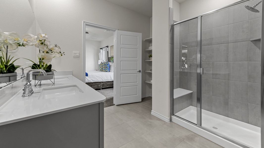 Representative furnished interior of a home built from the Tangerine by D.R. Horton in Windchime, Celina (Image 10).