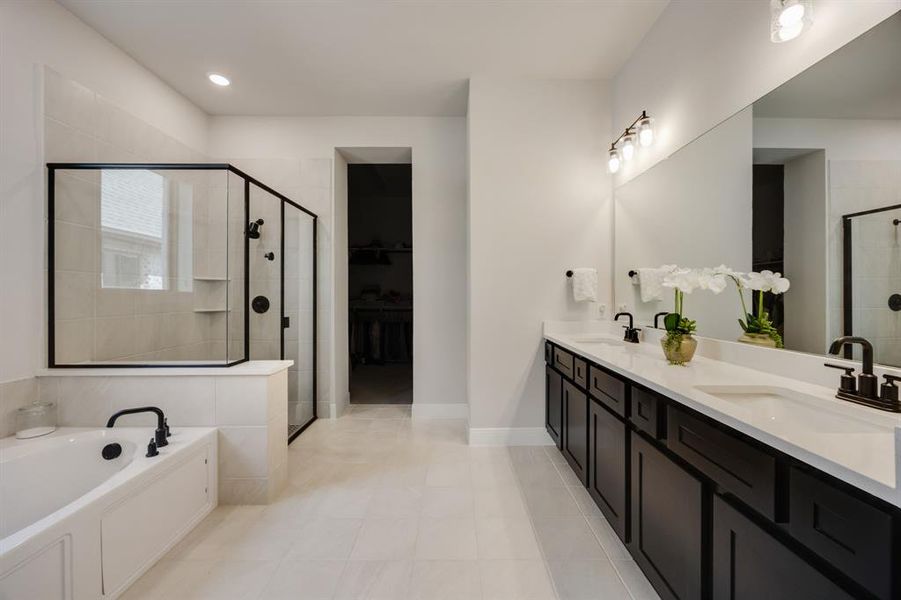 Furnished interior view inside a new home in Monterra - Classics, Fate (Image 26). Furnished interior view inside a new home in Monterra - Classics, Fate (Image 26).