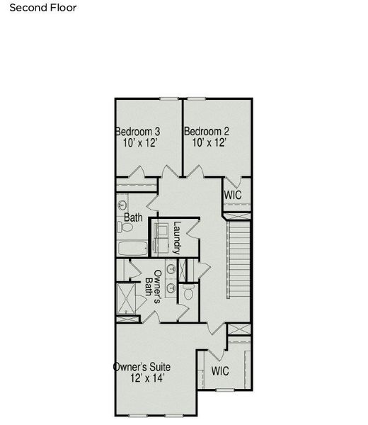 2D floor plan layout of this home in Ironhorse, Dickson, TN (Image 4).