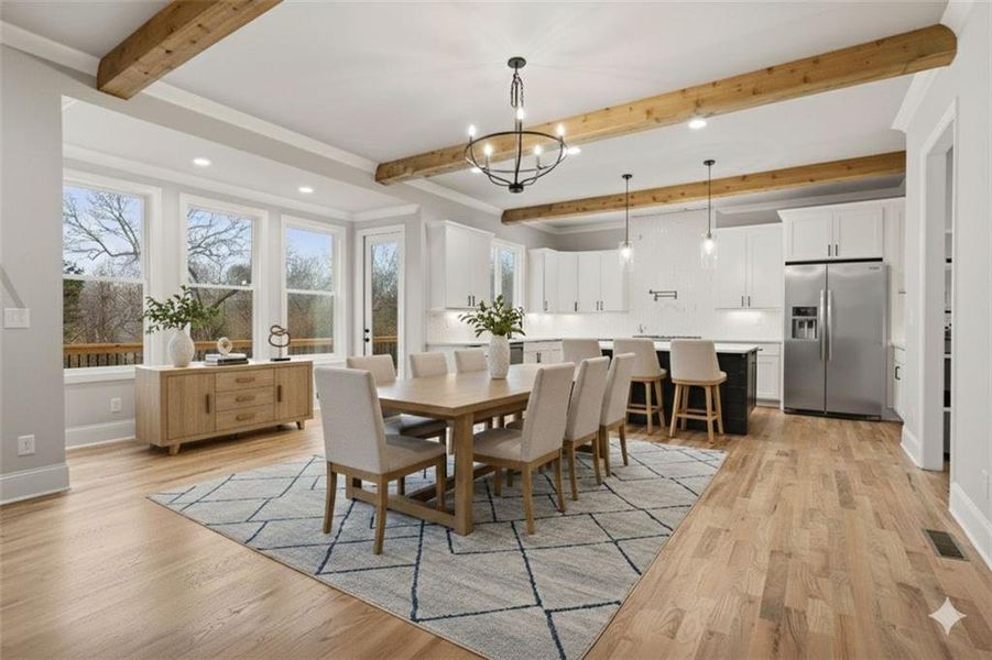 Furnished interior view inside a new home in , Marietta (Image 29).