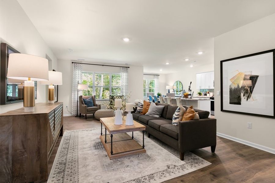 Representative furnished interior of a home built from the BOOTH by D.R. Horton in Gretchen Pines, West End (Image 5).