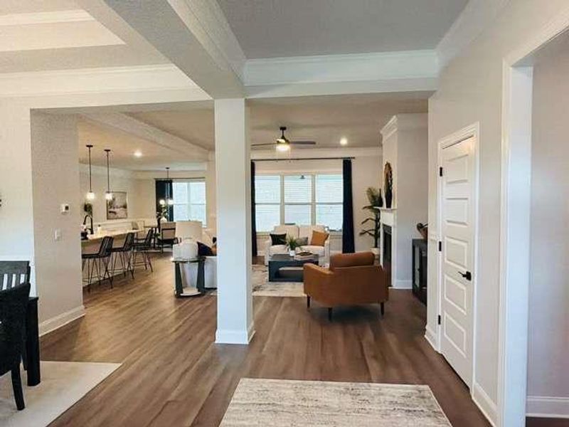 Furnished interior view inside a new home in Tuscany Hills, Douglasville (Image 13).