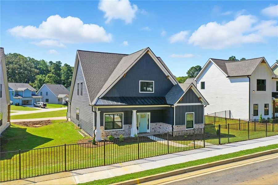 Front exterior of a new home in Ferguson Corners, Emerson, GA, highlighting curb appeal (Image 21).