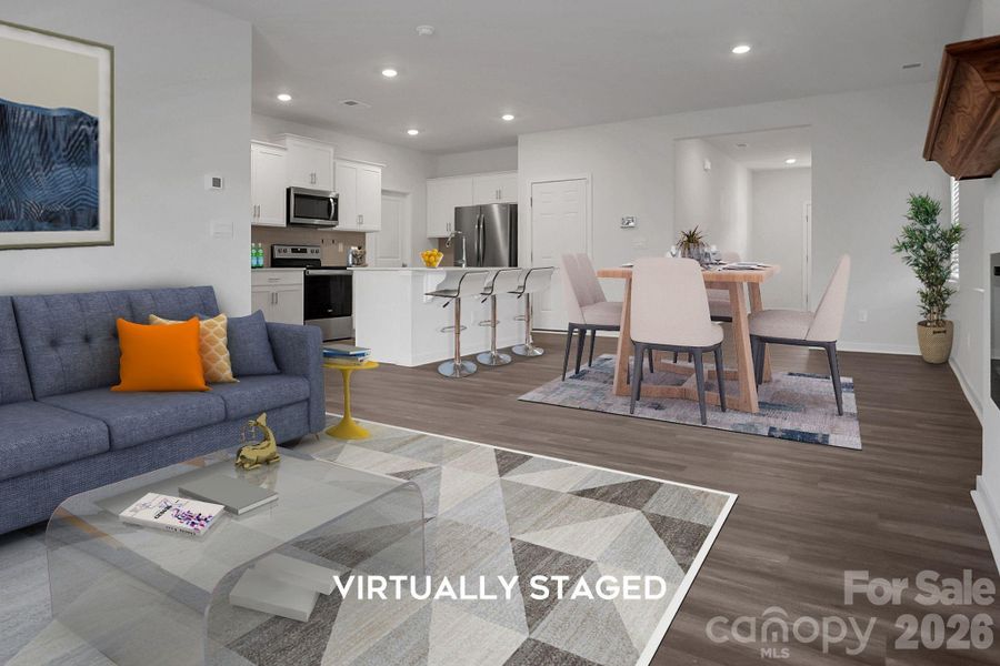 Furnished interior view inside a new home in , Kings Mountain (Image 10).