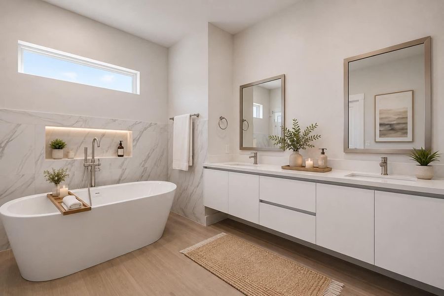 Furnished interior view inside a new home in Metro Village, Houston (Image 7).