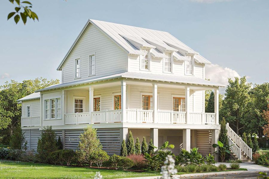 Front exterior of a new home in , Johns Island, SC, highlighting curb appeal (Image 3).