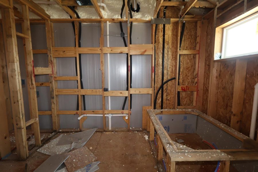 In-progress construction of a new home in Elyson - Grove Row Collection, Katy, TX (Image 5).