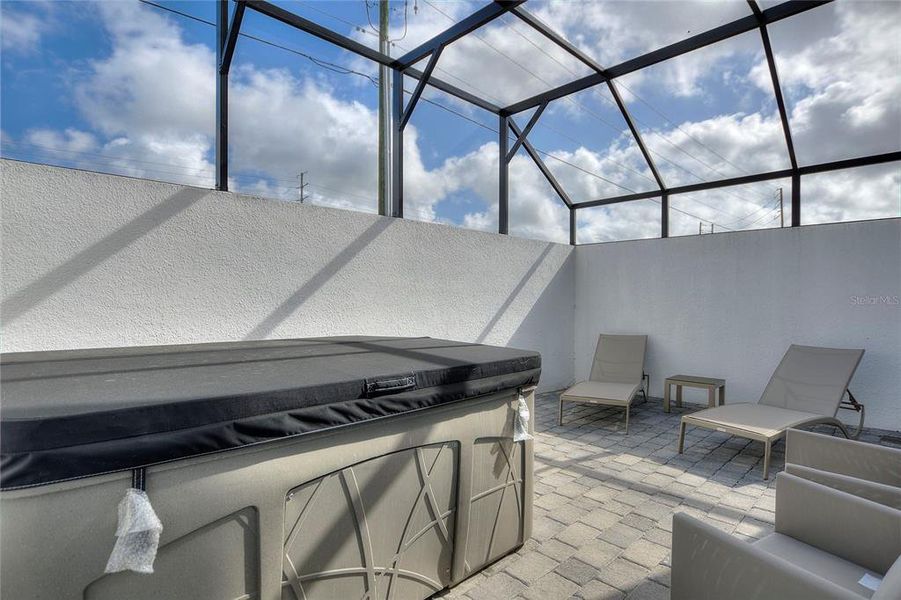 Exterior details and patio area of a home in , Davenport (Image 3). Exterior details and patio area of a home in , Davenport (Image 3).