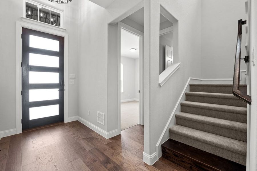 Representative unfurnished interior of a home built from the Bradley by Landon Homes in East Village - Classic Series, Frisco (Image 22). Representative unfurnished interior of a home built from the Bradley by Landon Homes in East Village - Classic Series, Frisco (Image 22).
