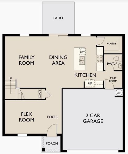 2D floor plan layout of this home in Silverton, Dacula, GA (Image 4).