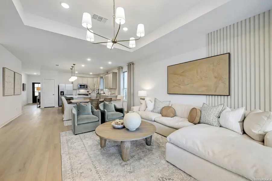 Furnished interior view inside a new home in Nopal Valley, San Antonio (Image 25).