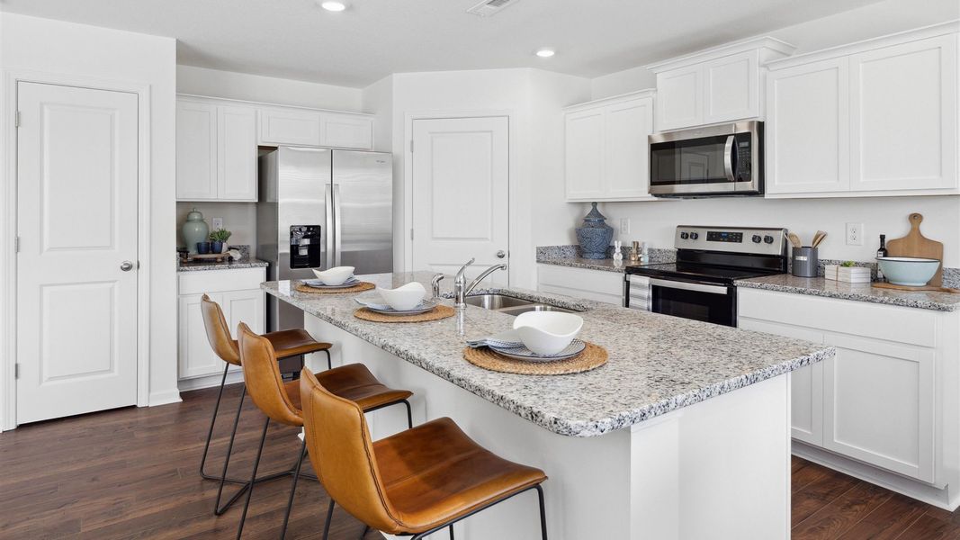 Representative furnished interior of a home built from the Darwin by D.R. Horton in Millstone Village, Morristown (Image 8).