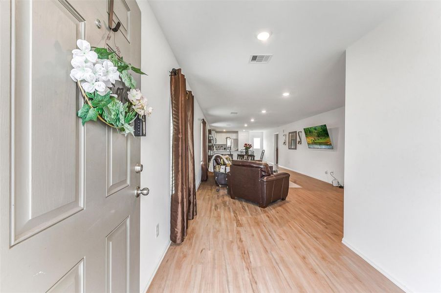 Furnished interior view inside a new home in Burnet Fields at Baytown Crossings, Baytown (Image 7).