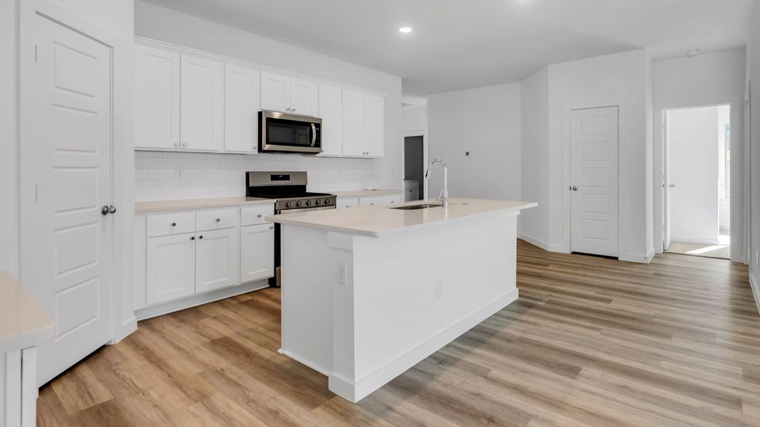 Furnished interior view inside a new home in Overlook West, Wolfforth (Image 6).