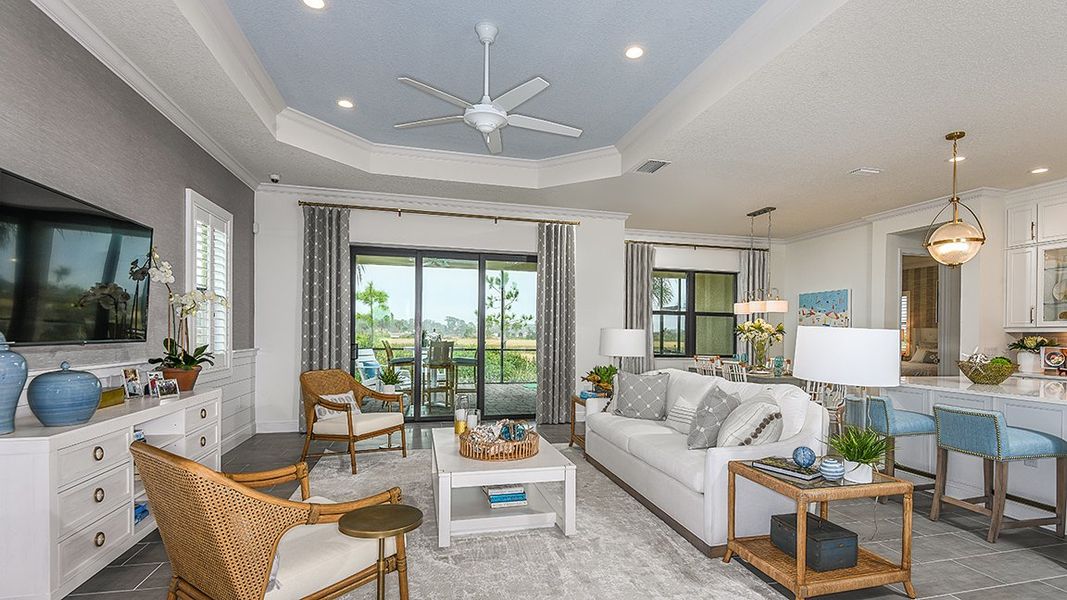 Representative furnished interior of a home built from the Bright Meadow 2 by Neal Communities in Canoe Creek, Parrish (Image 14).