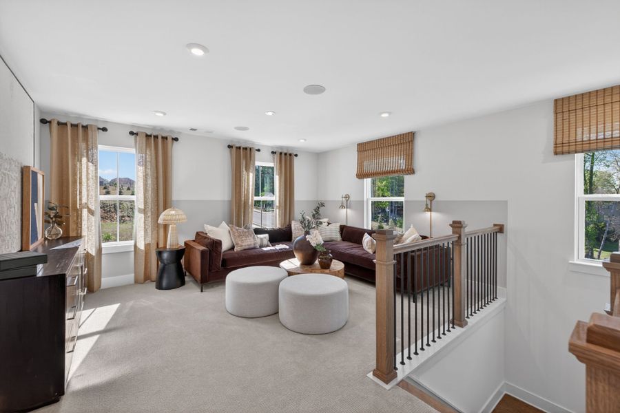 Representative furnished interior of a home built from the Riverton by Pulte Homes in Riversprings, Dacula (Image 51).