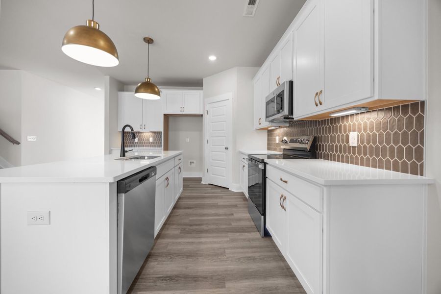Representative furnished interior of a home built from the Doorbells and Sleighbells by Garman Homes in McConnell Ridge, McLeansville (Image 5).