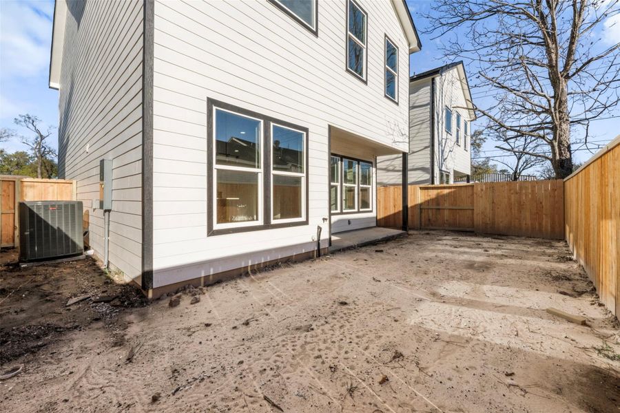 Exterior details and patio area of a home in , Houston (Image 3). Exterior details and patio area of a home in , Houston (Image 3).