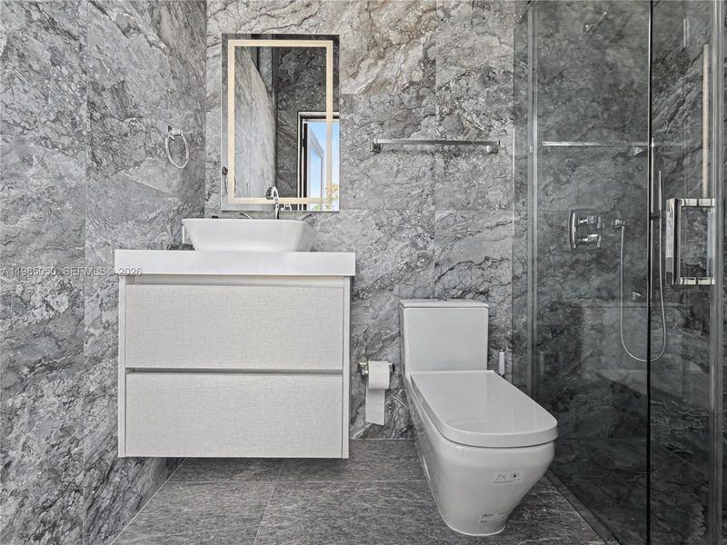 Furnished interior view inside a new home in , Miami (Image 12).