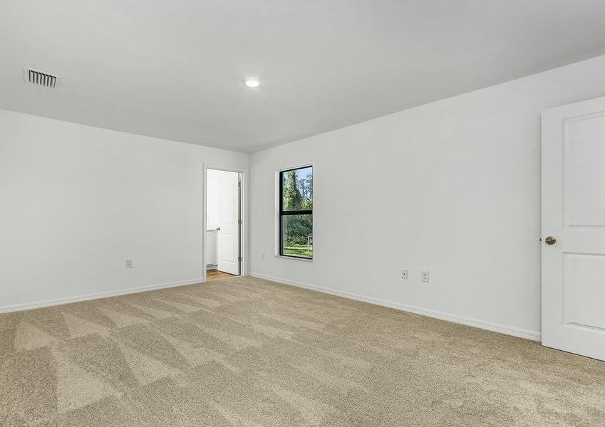 The spacious master bedrooms offers you all of the space you need for your furniture