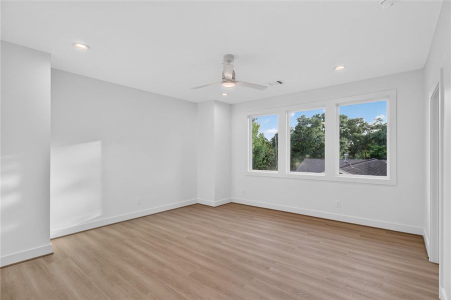A versatile living area provides endless possibilities as a game room, media room, or additional lounge space. A versatile living area provides endless possibilities as a game room, media room, or additional lounge space.