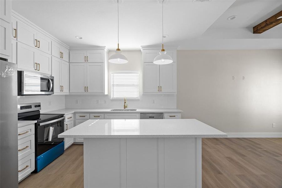 Large kitchen island