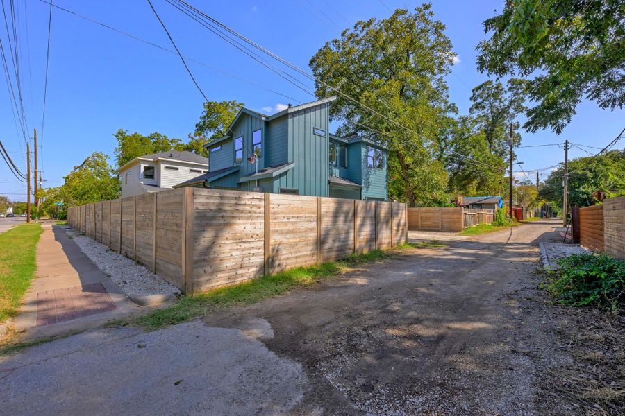 Exterior details and patio area of a home in , Austin (Image 3).