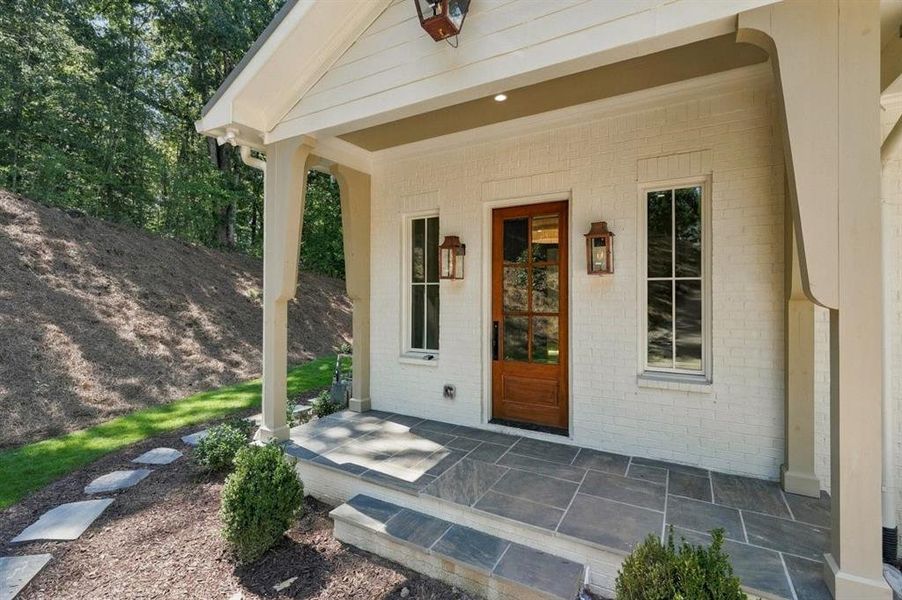 Exterior details and patio area of a home in , Roswell (Image 33).