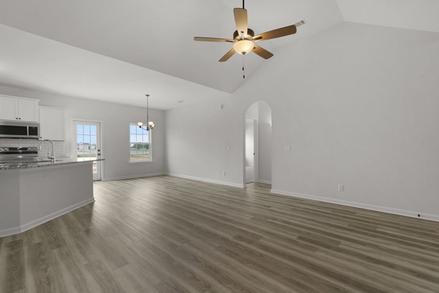 Representative unfurnished interior of a home built from the The Stafford by RTS Homes in The Pointe at Villages on Marne, Hinesville (Image 23).