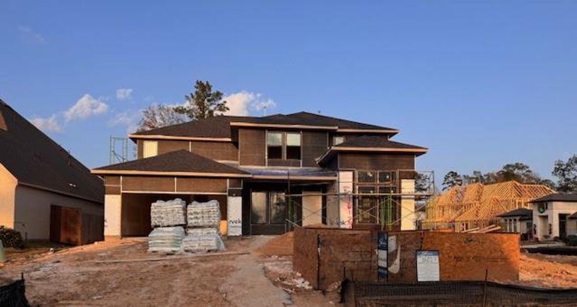In-progress construction of a new home in , Conroe, TX (Image 3).