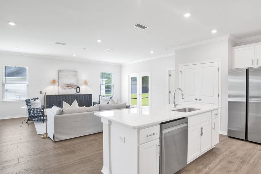 Representative furnished interior of a home built from the Ashton by Maronda Homes in Seminole Bend, Pensacola (Image 10).