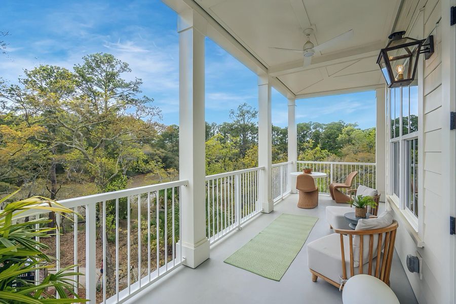 Exterior details and patio area of a home in , Charleston (Image 25).