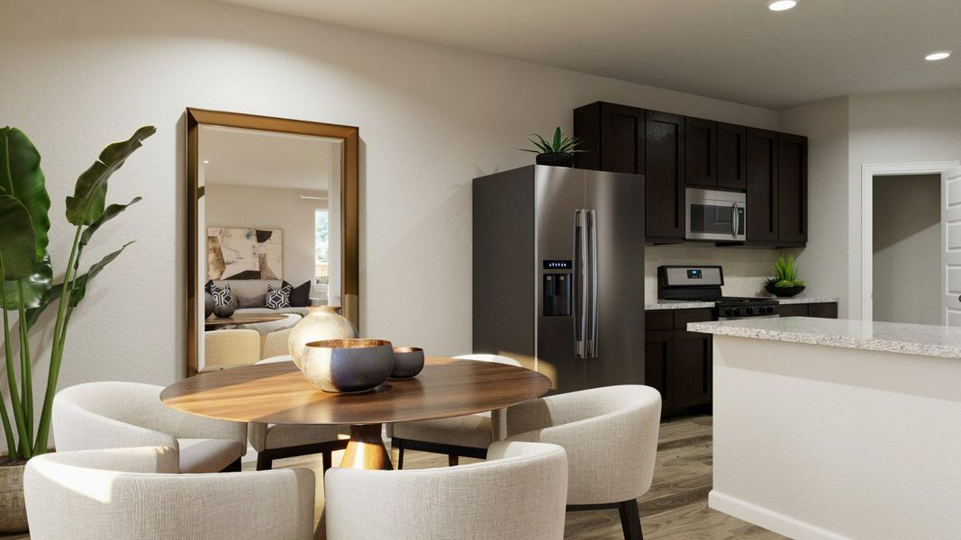 Representative furnished interior of a home built from the The Bluff by Legend Homes in Hanna Ranch, Fort Worth (Image 10).