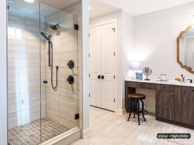 Furnished interior in a model home at McLean - South Shore in Clover (Image 9).